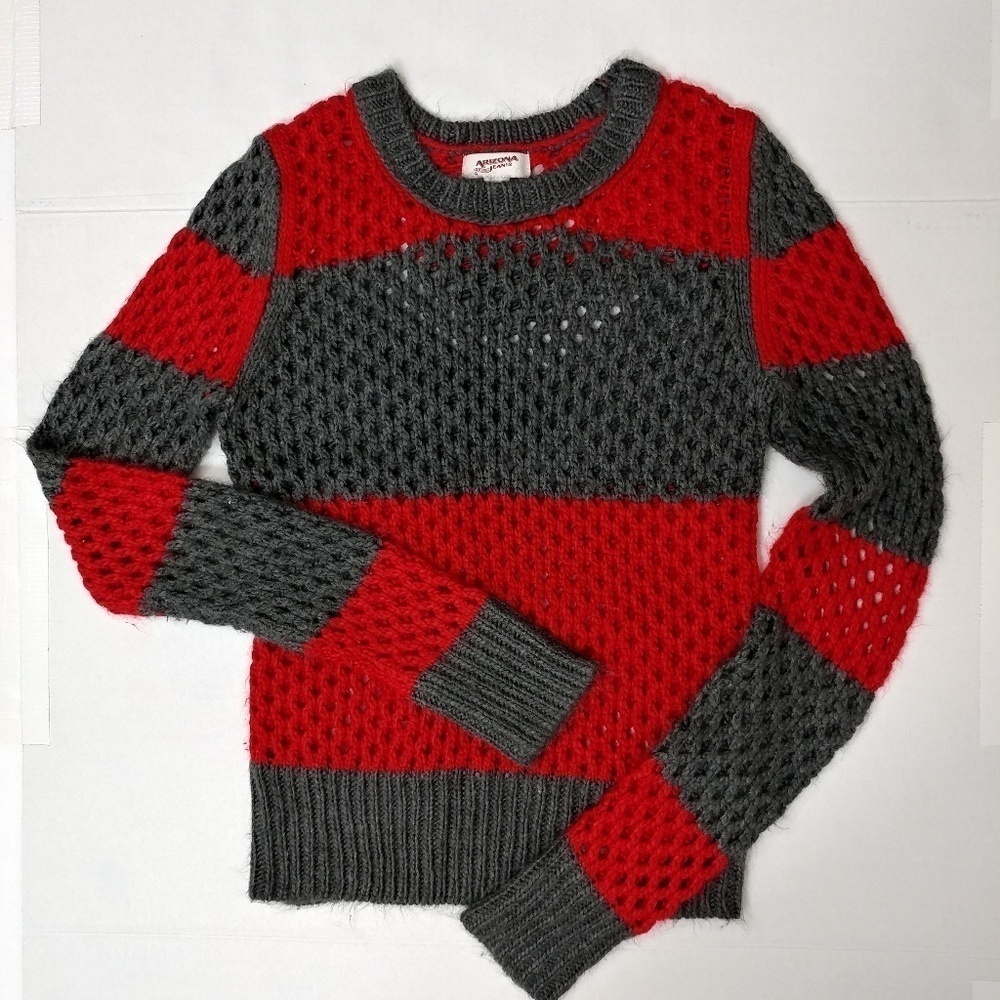 Arizona grey and red sweater medium